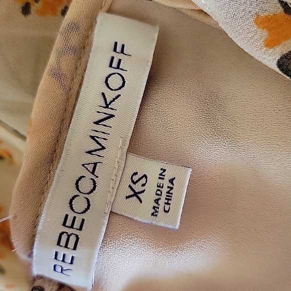 Rebecca Minkoff Alexis Floral Ruffle Tiered Top XS - Picture 5 of 6